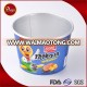 Logo printed disposable fast food takeaway paper aluminum foil cup